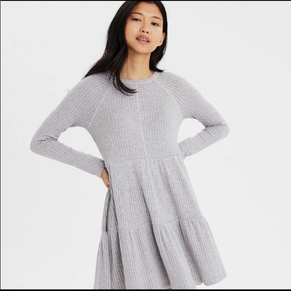 Long Sleeve Babydoll Dress 
